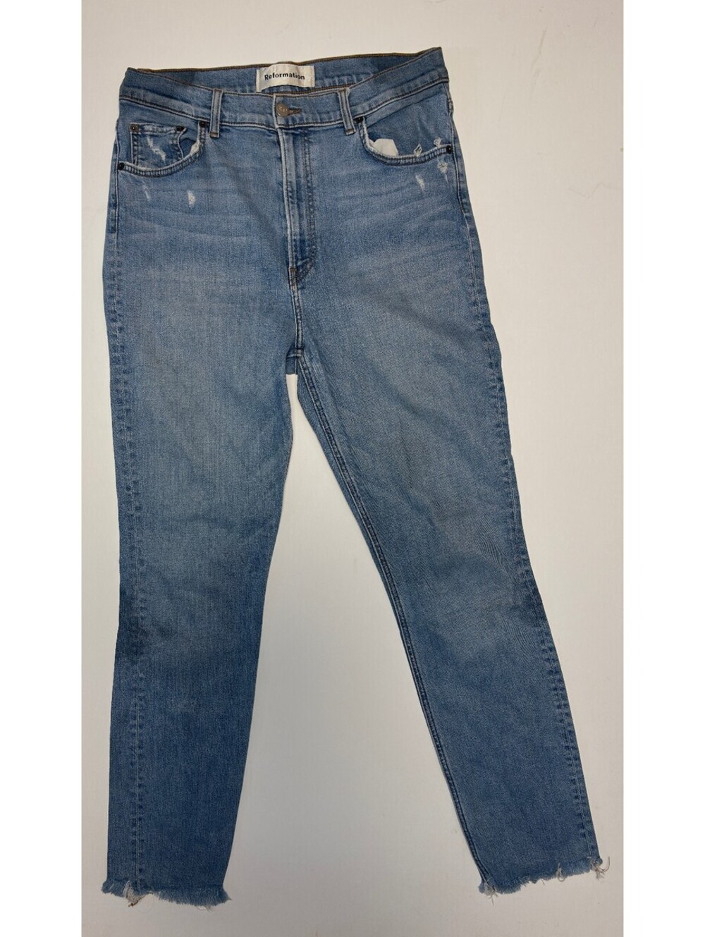 Reformation light wash jeans